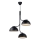 DFTP by Nordlux - Candeeiro suspenso TULLIO 3xE14/25W/230V preto