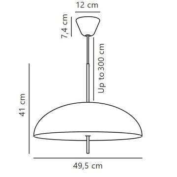 DFTP by Nordlux - Candeeiro suspenso VERSALE 2xE27/15W/230V branco