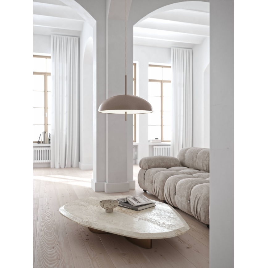 DFTP by Nordlux - Candeeiro suspenso VERSALE 2xE27/15W/230V castanho