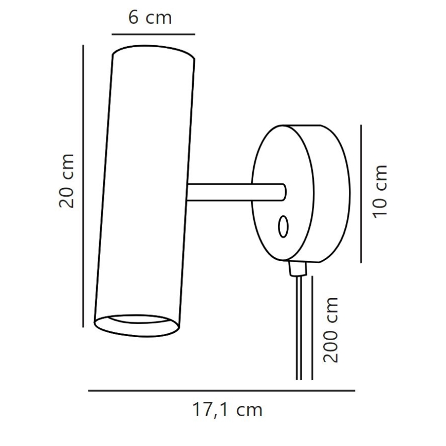 DFTP by Nordlux - Foco de parede MIB 1xGU10/8W/230V branco