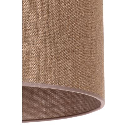 Duolla - Candeeiro de chão 1xE27/60W/230V diâmetro 44 cm castanho/branco