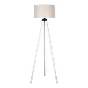 Duolla - Candeeiro de chão 1xE27/60W/230V diâmetro 44 cm creme/branco