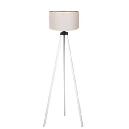 Duolla - Candeeiro de chão 1xE27/60W/230V diâmetro 44 cm creme/branco