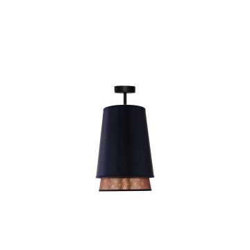 Duolla - Candeeiro integrado BELL SHINY 1xE27/15W/230V azul/cobre