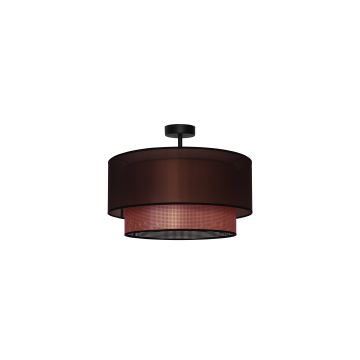 Duolla - Candeeiro integrado COPPER SHINY 1xE27/15W/230V castanho/cobre