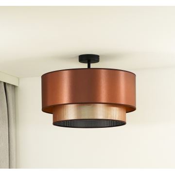 Duolla - Candeeiro integrado COPPER SHINY 1xE27/15W/230V cobre