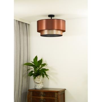 Duolla - Candeeiro integrado COPPER SHINY 1xE27/15W/230V cobre