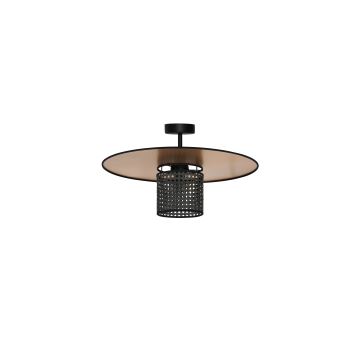 Duolla - Candeeiro integrado TOKYO RATTAN 1xE27/15W/230V dourada/preto