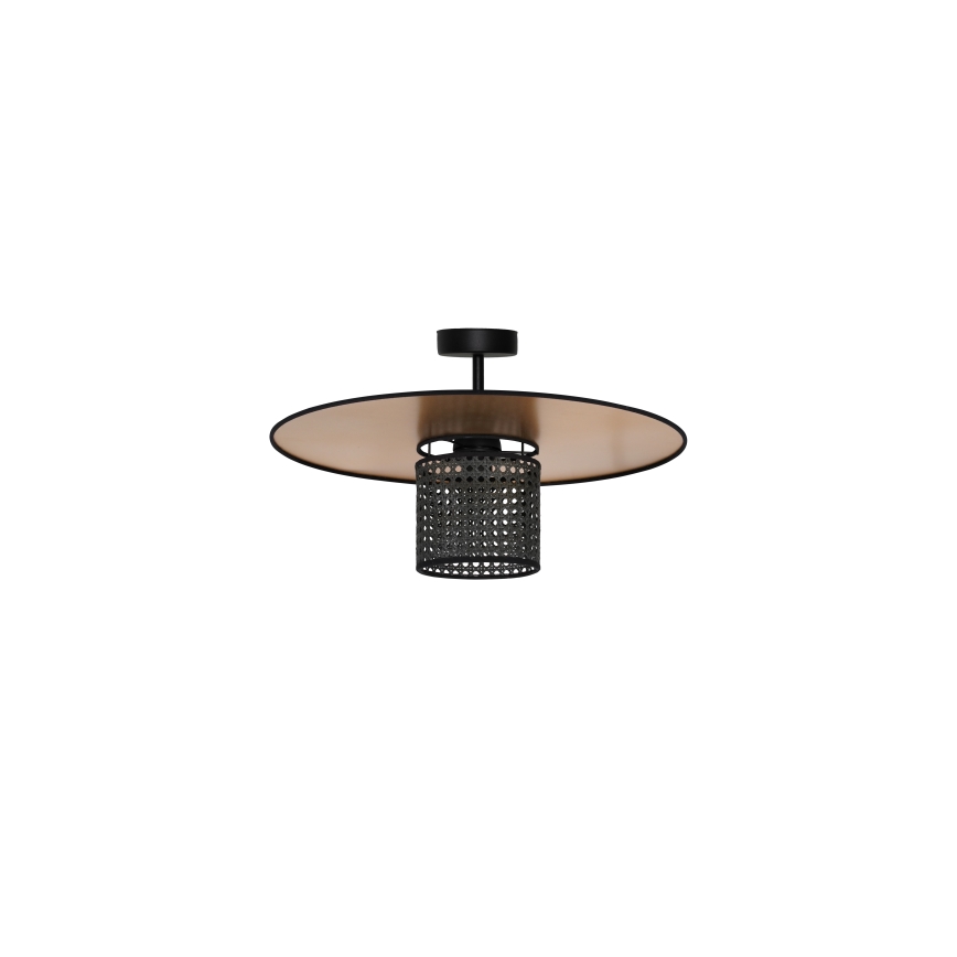 Duolla - Candeeiro integrado TOKYO RATTAN 1xE27/15W/230V dourada/preto