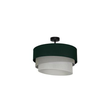 Duolla - Candeeiro integrado TRIO 1xE27/15W/230V verde/cinzento/branco