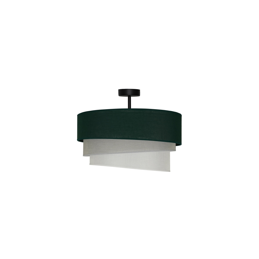 Duolla - Candeeiro integrado TRIO 1xE27/15W/230V verde/cinzento/branco