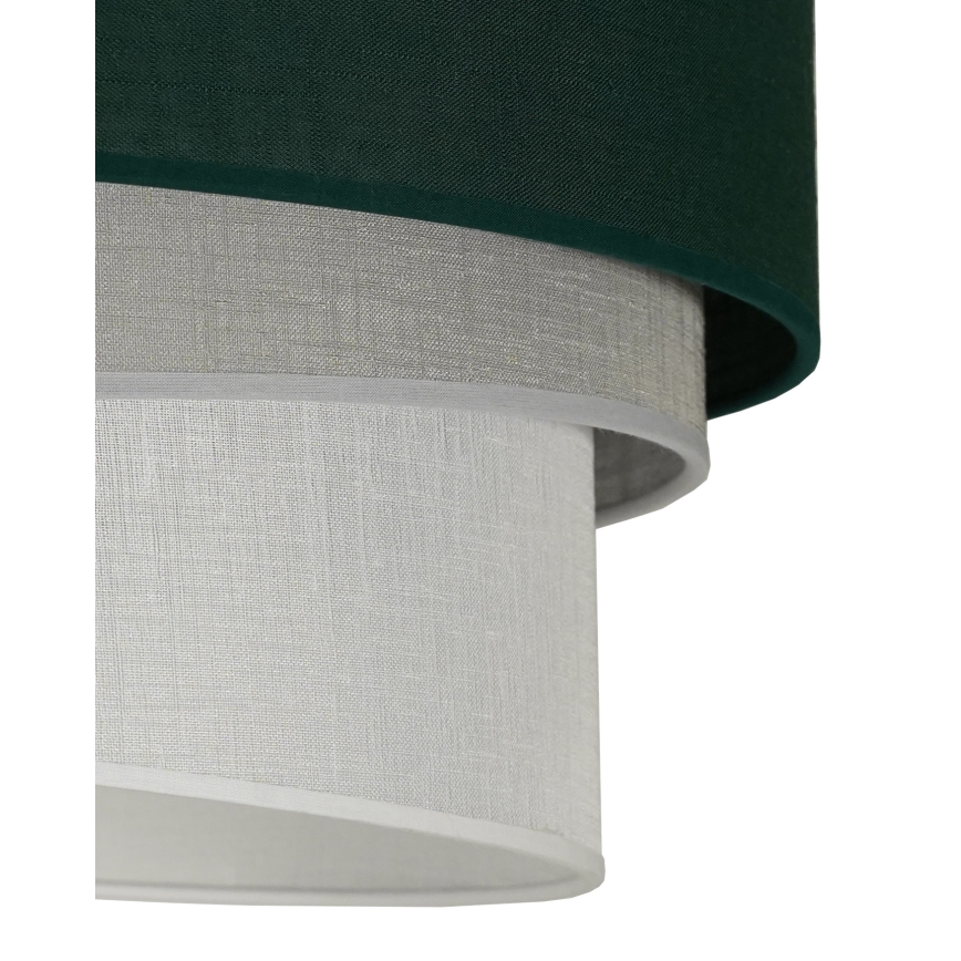 Duolla - Candeeiro integrado TRIO 1xE27/15W/230V verde/cinzento/branco