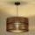 Duolla - Candeeiro suspenso COPPER SHINY 1xE27/15W/230V cobre/preto