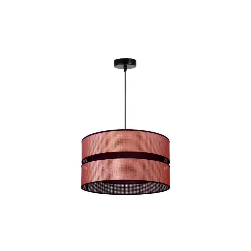 Duolla - Candeeiro suspenso COPPER SHINY 1xE27/15W/230V cobre/preto