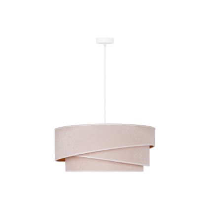 Duolla - Candeeiro suspenso KOBO 1xE27/15W/230V diâmetro 45 cm creme/dourado