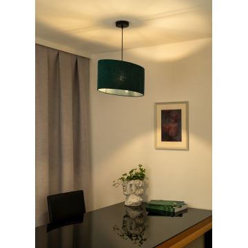 Duolla - Candeeiro suspenso OVAL 1xE27/15W/230V verde