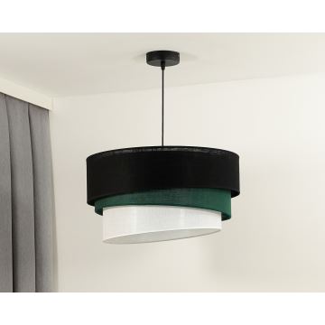 Duolla - Candeeiro suspenso TRIO 1xE27/15W/230V preto/verde/branco