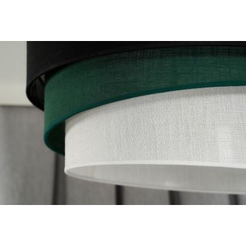 Duolla - Candeeiro suspenso TRIO 1xE27/15W/230V preto/verde/branco