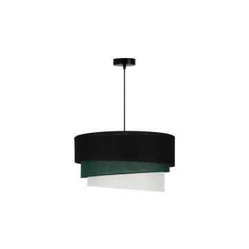 Duolla - Candeeiro suspenso TRIO 1xE27/15W/230V preto/verde/branco