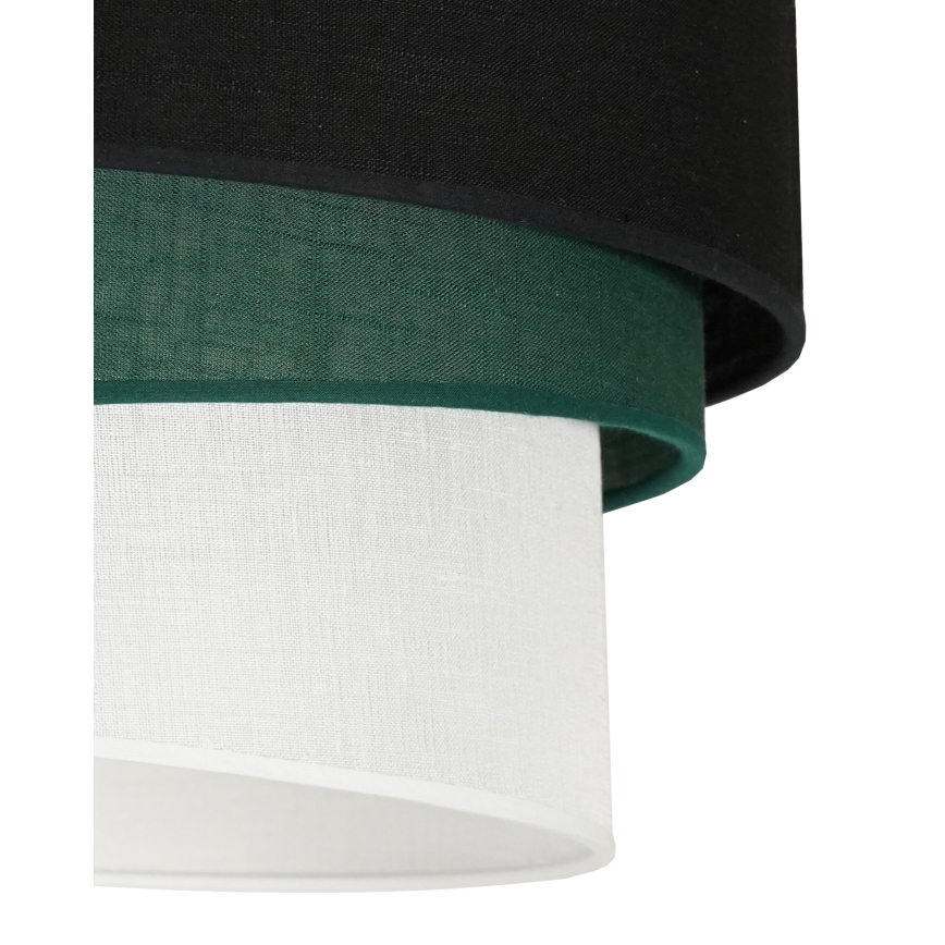 Duolla - Candeeiro suspenso TRIO 1xE27/15W/230V preto/verde/branco