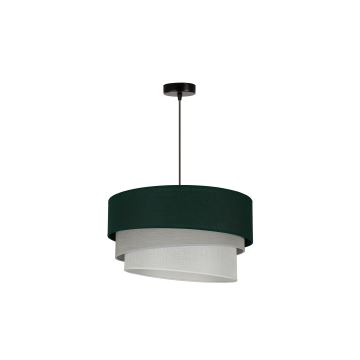 Duolla - Candeeiro suspenso TRIO 1xE27/15W/230V verde/cinzento/branco