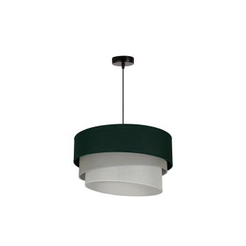 Duolla - Candeeiro suspenso TRIO 1xE27/15W/230V verde/cinzento/branco