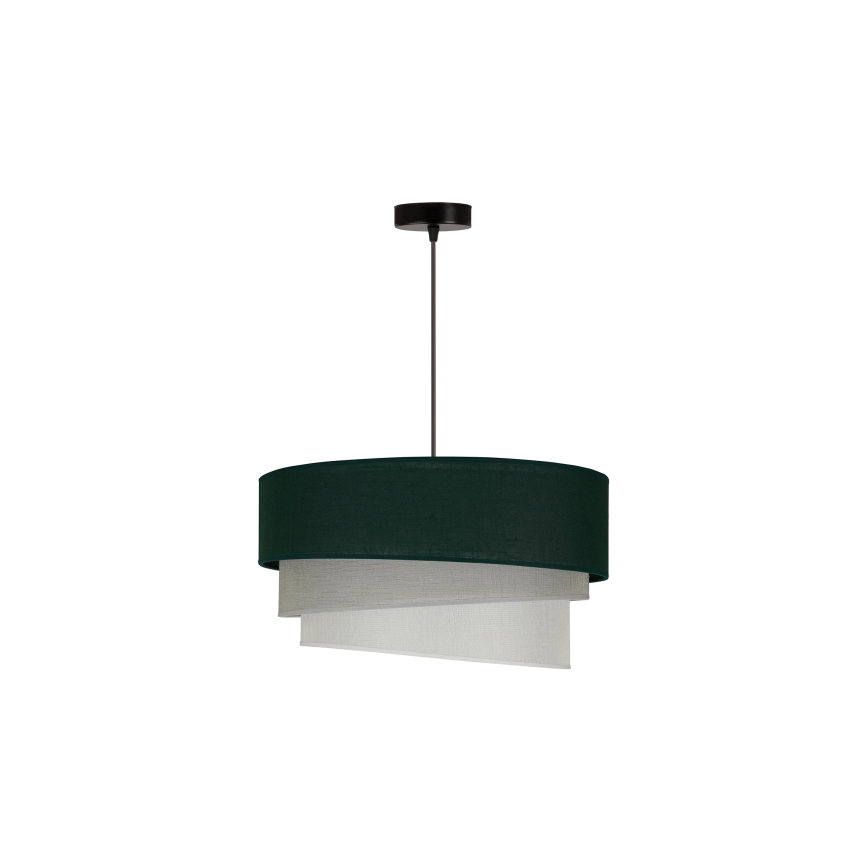 Duolla - Candeeiro suspenso TRIO 1xE27/15W/230V verde/cinzento/branco