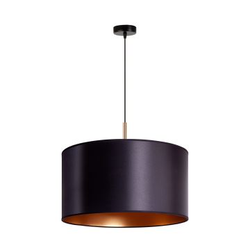 Duolla - Candelabro suspenso CANNES 1xE27/15W/230V diâmetro 45 cm preto/cobre