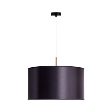 Duolla - Candelabro suspenso CANNES 1xE27/15W/230V diâmetro 45 cm preto/cobre