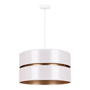 Duolla - Candelabro suspenso DUO 1xE27/15W/230V branco/dourada