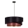 Duolla - Candelabro suspenso KOBO 1xE27/15W/230V preto/borgonha/dourada