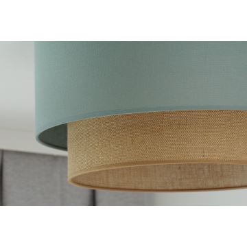 Duolla - Iluminação de teto BOHO 1xE27/15W/230V diâmetro 45 cm verde/castanho