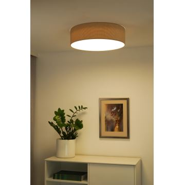 Duolla - Iluminação de teto LED CORTINA LED/26W/230V diâmetro 30 cm 4000K bege