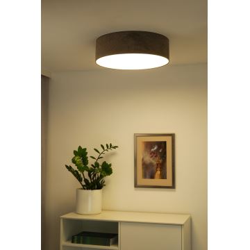 Duolla - Iluminação de teto LED CORTINA LED/26W/230V diâmetro 30 cm 4000K castanho