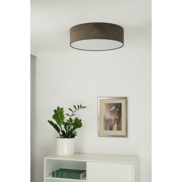 Duolla - Iluminação de teto LED CORTINA LED/26W/230V diâmetro 30 cm 4000K castanho