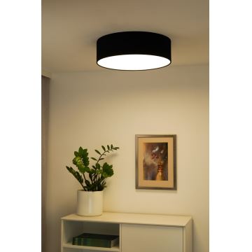 Duolla - Iluminação de teto LED CORTINA LED/26W/230V diâmetro 30 cm 4000K preto