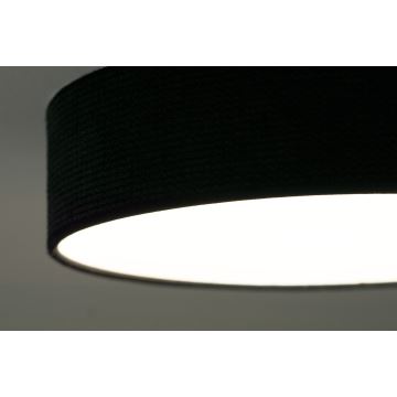 Duolla - Iluminação de teto LED CORTINA LED/26W/230V diâmetro 30 cm 4000K preto