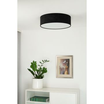 Duolla - Iluminação de teto LED CORTINA LED/26W/230V diâmetro 30 cm 4000K preto