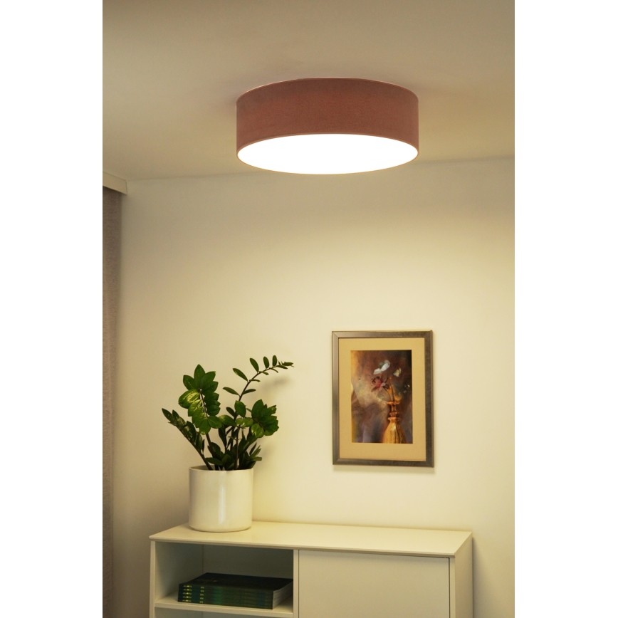 Duolla - Iluminação de teto LED CORTINA LED/26W/230V diâmetro 30 cm 4000K rosa