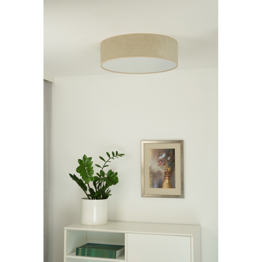 Duolla - Iluminação de teto LED CORTINA LED/26W/230V diâmetro 45 cm 4000K bege