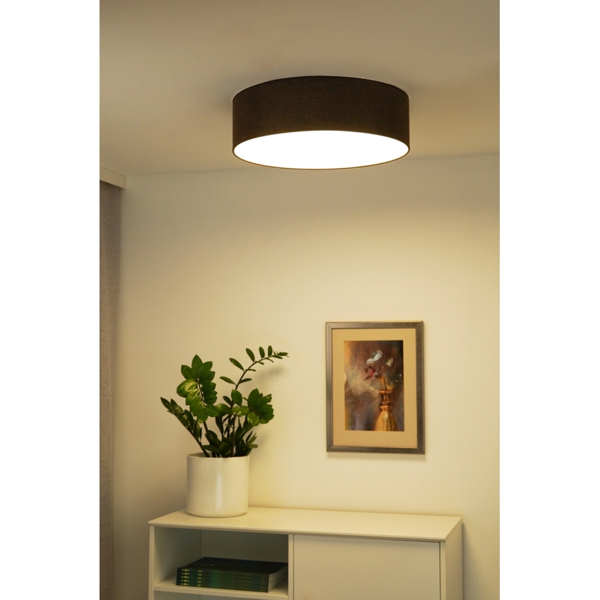 Duolla - Iluminação de teto LED CORTINA LED/26W/230V diâmetro 45 cm 4000K castanho