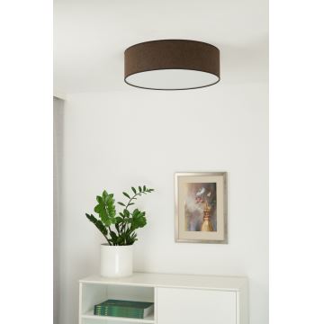 Duolla - Iluminação de teto LED CORTINA LED/26W/230V diâmetro 45 cm 4000K castanho