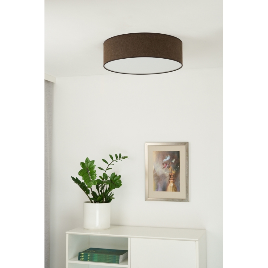 Duolla - Iluminação de teto LED CORTINA LED/26W/230V diâmetro 45 cm 4000K castanho