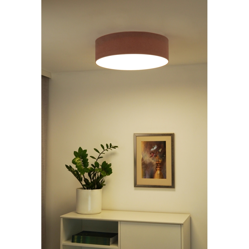 Duolla - Iluminação de teto LED CORTINA LED/26W/230V diâmetro 45 cm 4000K rosa