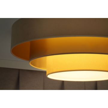 Duolla - Iluminação de teto LED LUNETA LED/26W/230V diâmetro 60 cm 4000K bege/dourado/creme