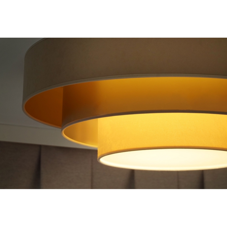 Duolla - Iluminação de teto LED LUNETA LED/26W/230V diâmetro 60 cm 4000K bege/dourado/creme