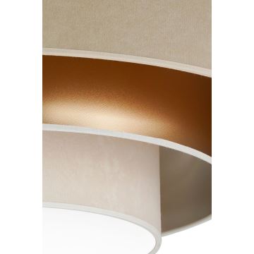 Duolla - Iluminação de teto LED LUNETA LED/26W/230V diâmetro 60 cm 4000K bege/dourado/creme