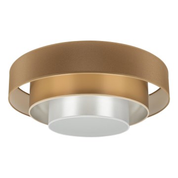 Duolla - Iluminação de teto LED LUNETA LED/26W/230V diâmetro 60 cm 4000K castanho/dourado/branco