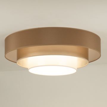 Duolla - Iluminação de teto LED LUNETA LED/26W/230V diâmetro 60 cm 4000K castanho/dourado/branco