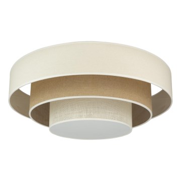 Duolla - Iluminação de teto LED LUNETA LED/26W/230V diâmetro 60 cm 4000K creme/castanho